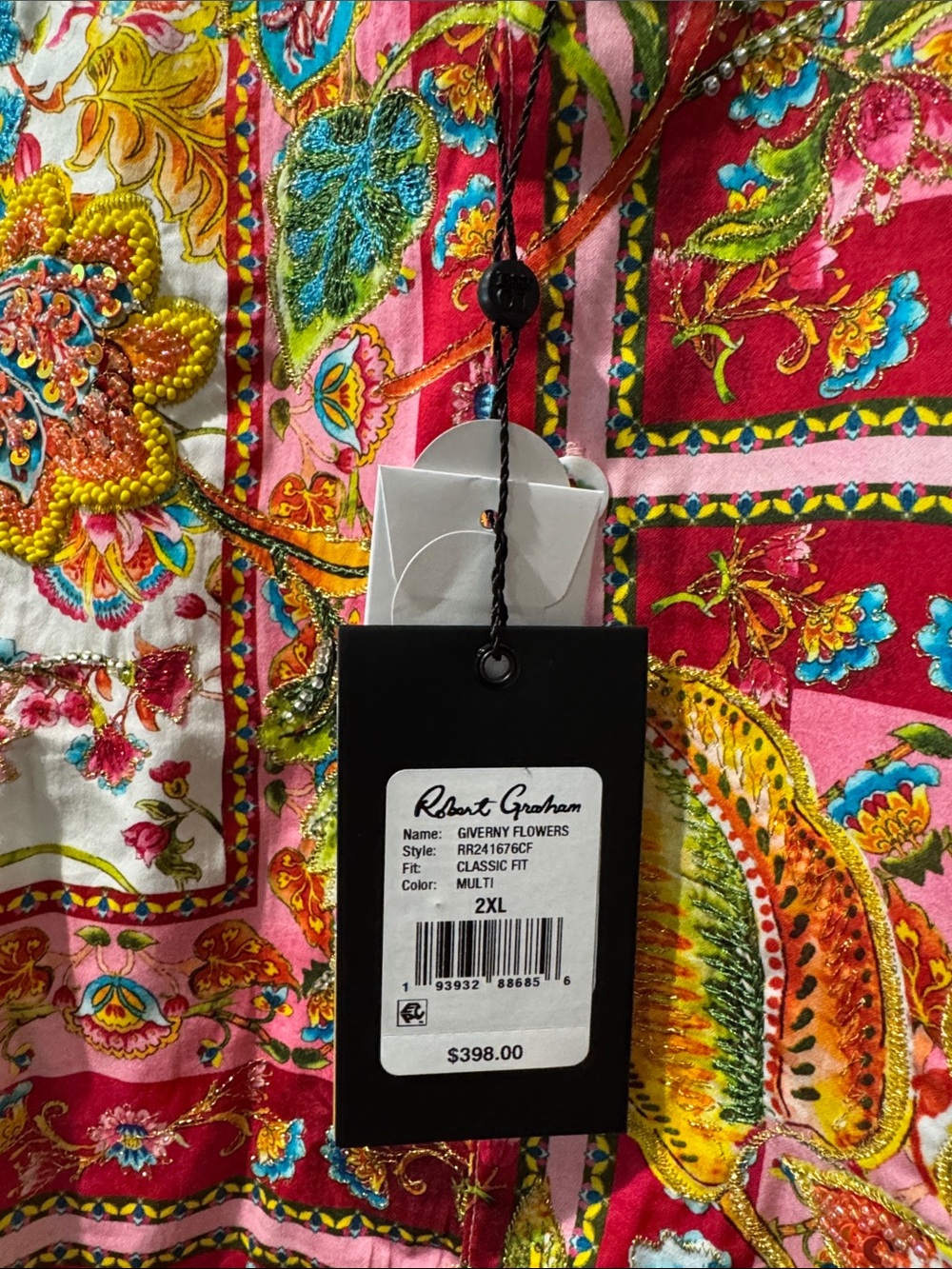 Robert Graham Limited Edition "Giverny Flowers" Shirt - Picture 9 of 14